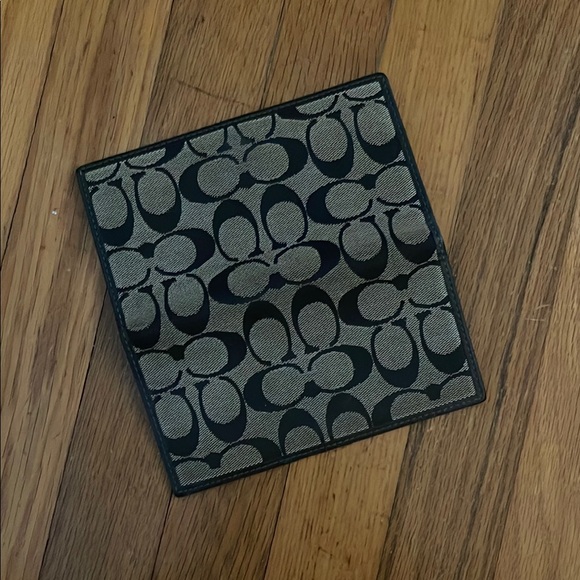 Coach Black and Gray Signature Wallet - Picture 3 of 5
